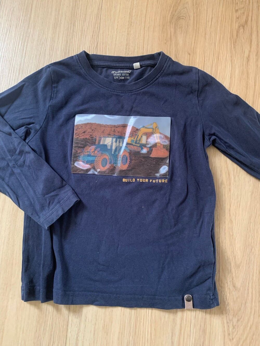 Long Sleeve shirt MINYMO organic cotton lenticular picture 5T